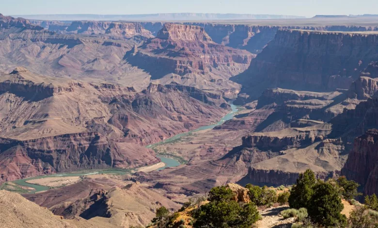 Ausblick auf den Colorado River im Grand Canyon.