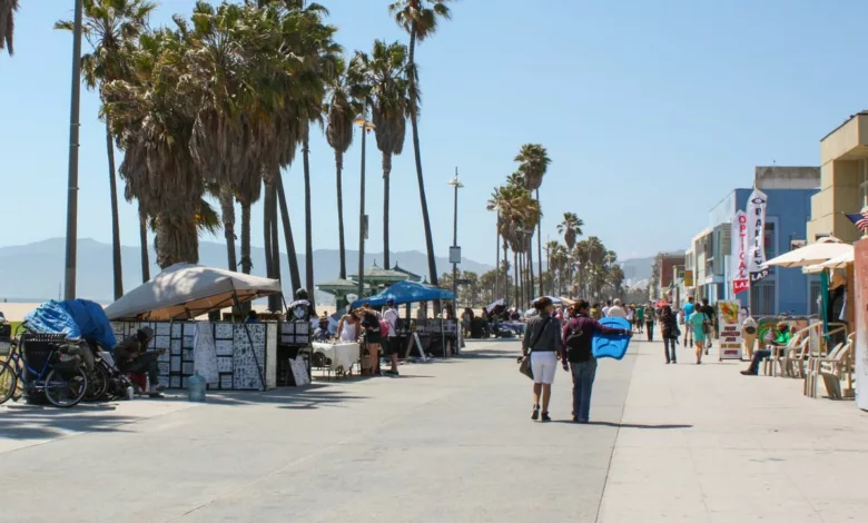 Strandpromenade von Venice Beach