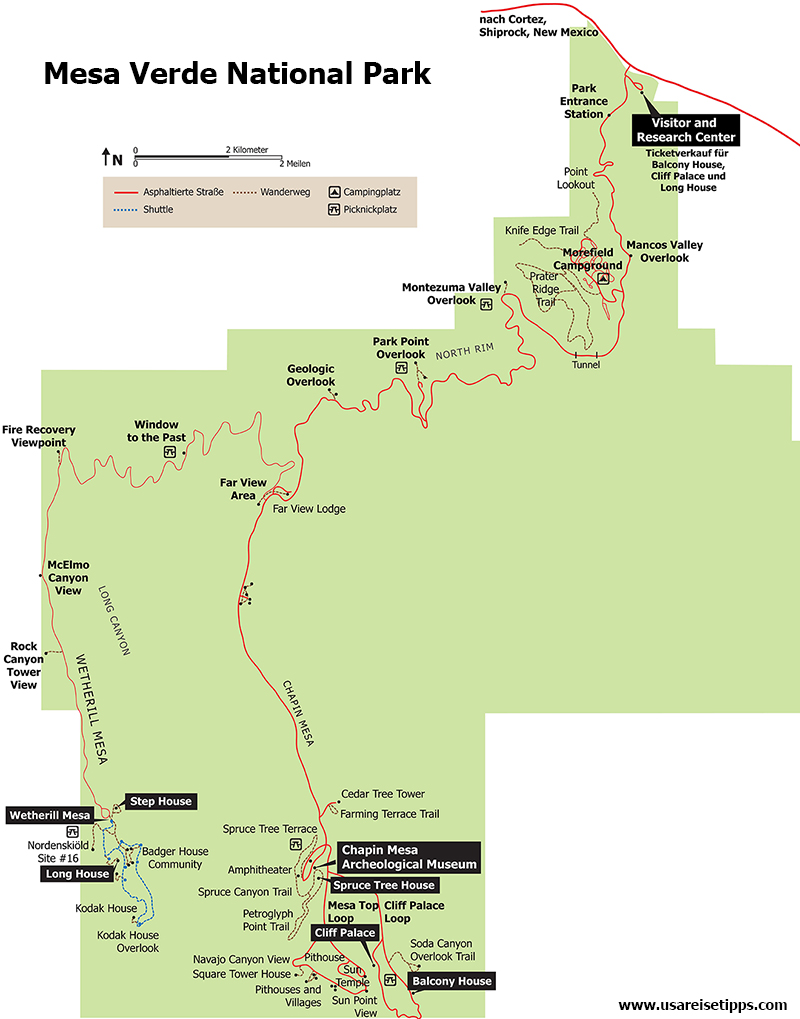 Mesa Verde: Trails, Wanderwege, Viewpoints