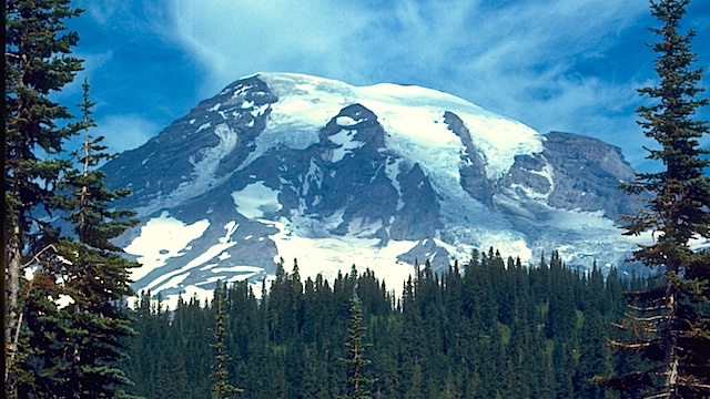 Ausblick auf Mount Rainier