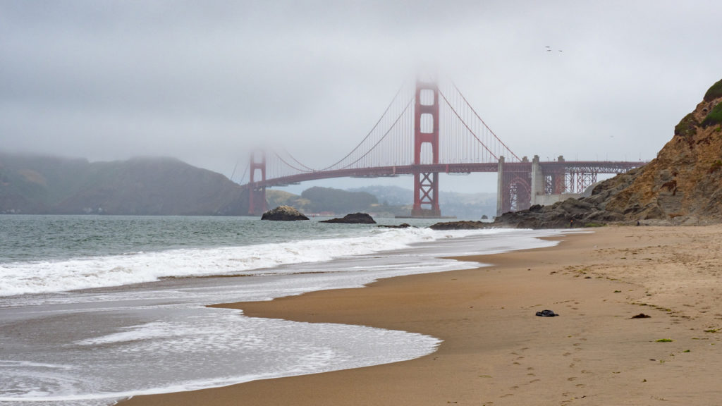 Golden Gate Bridge von Baker Beach.