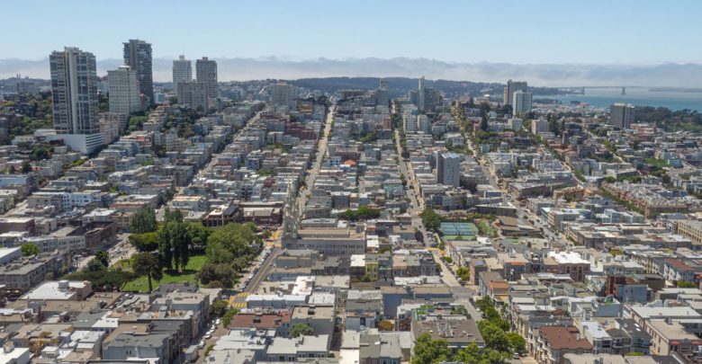 Ausblick vom Coit Tower in San Francisco.