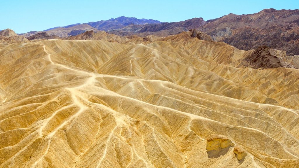 Death Valley: Ausblick am Zabriskie Point