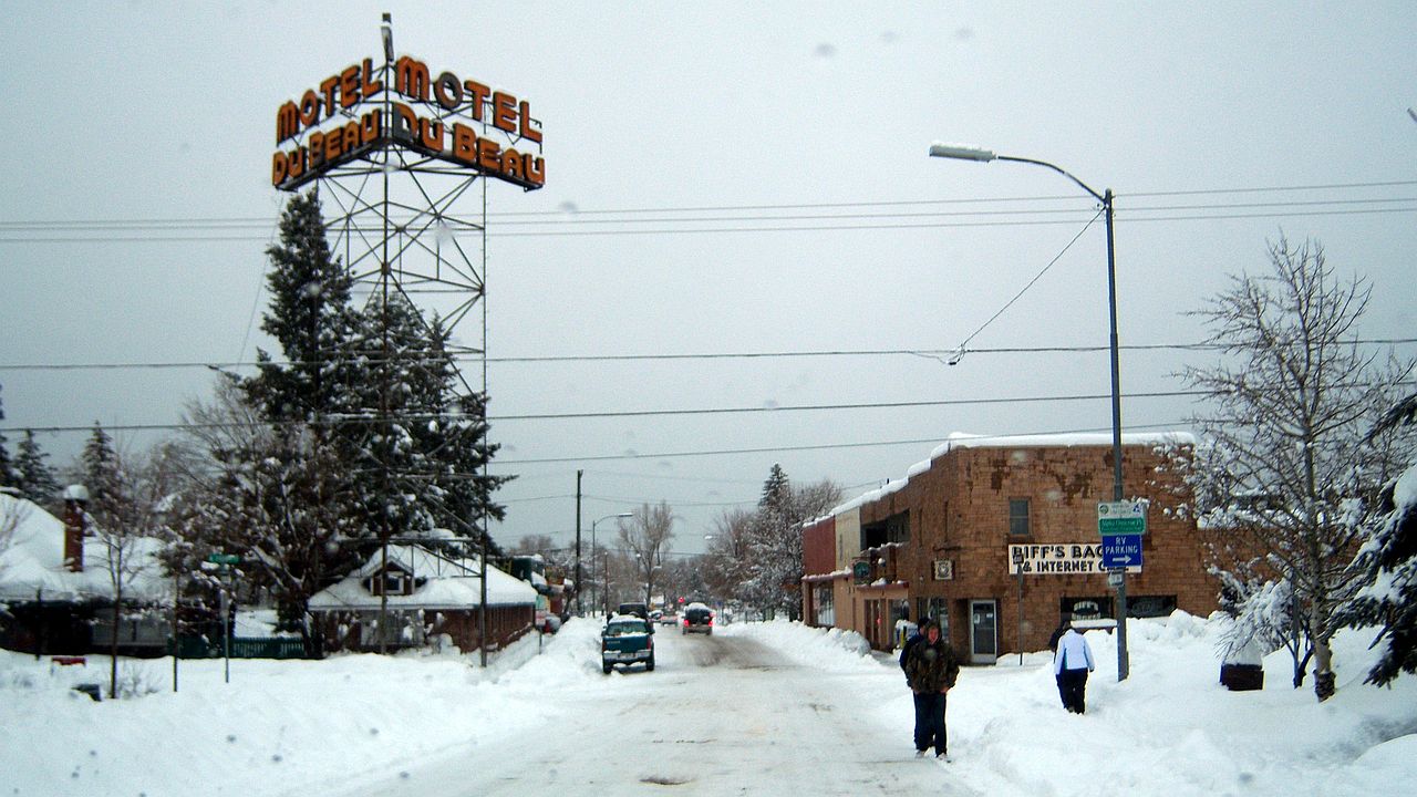 Flagstaff Arizona im Schnee
