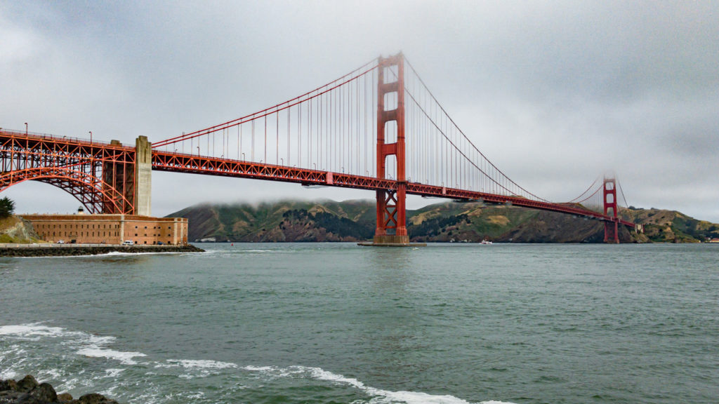 Fort Point an der Golden Gate Bridge.