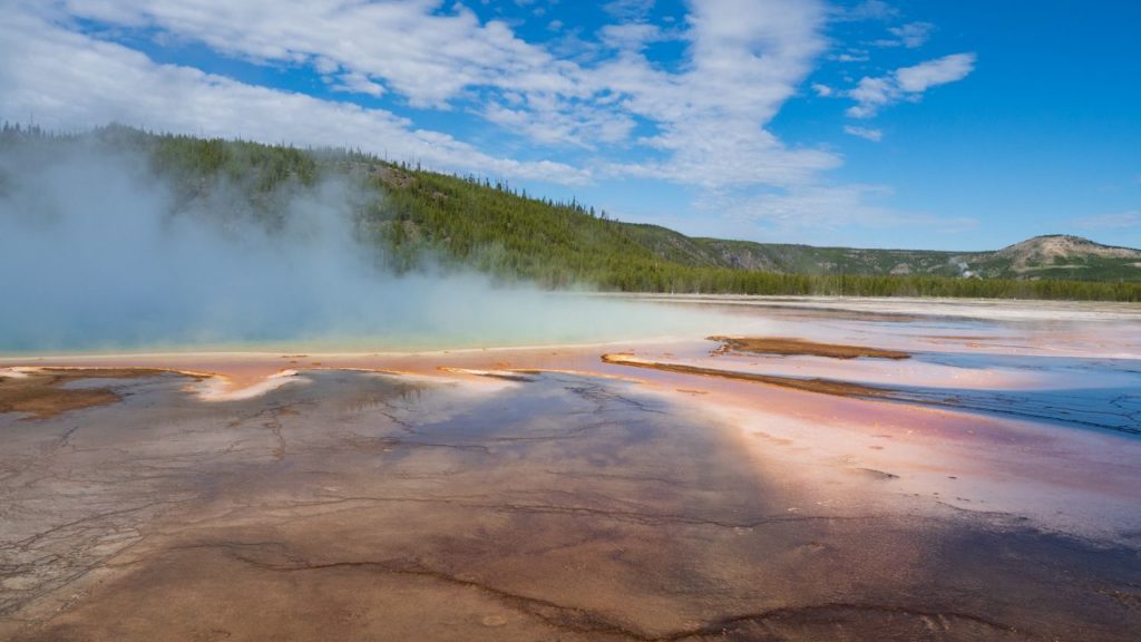 Grand Prismatic Spring in Yellowstone.