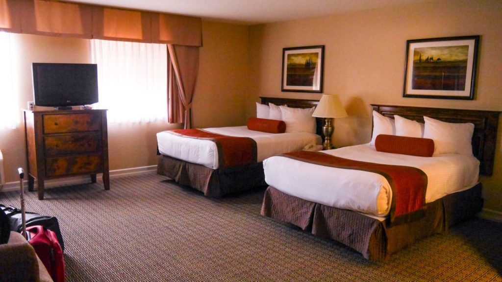 Ein großes Hotelzimmer in Las Vegas