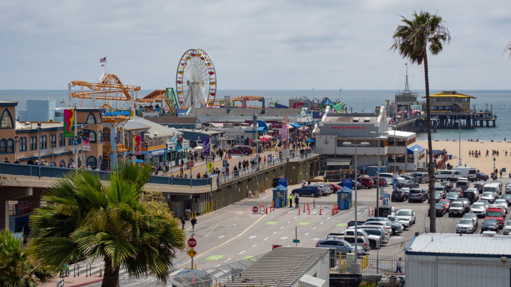 Santa Monica Pier im Juni 2019.