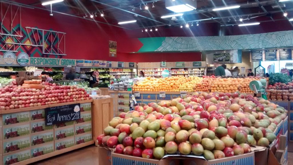 Obstabteilung in einem US-Supermarkt.